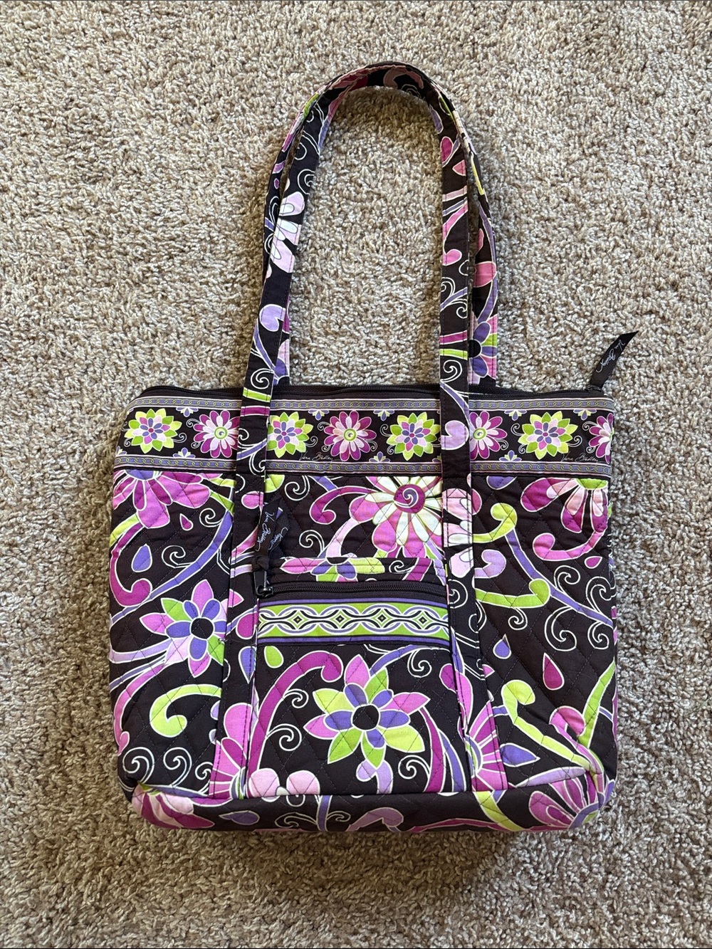 Vera Bradley Tote Bag in Purple Punch
